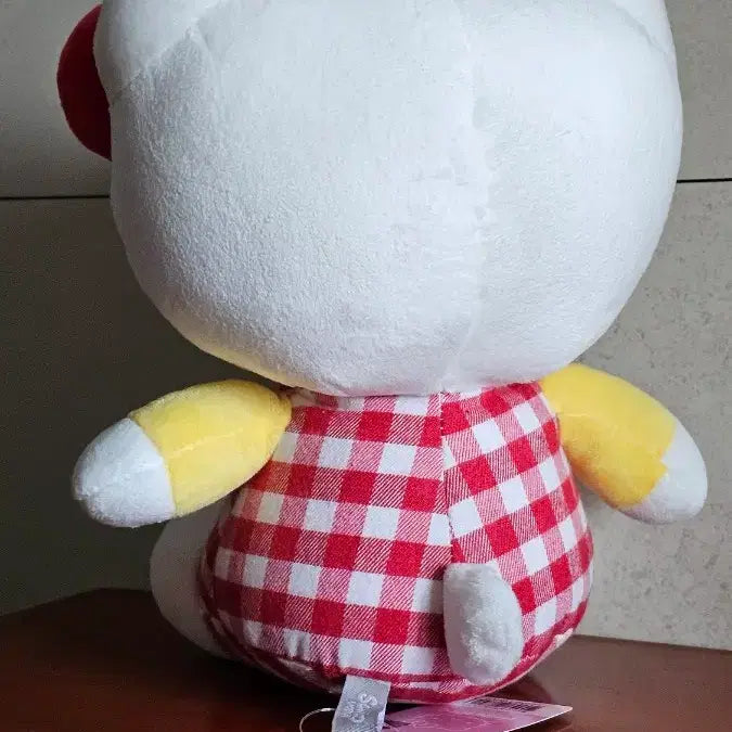 [BUNJANG] Sanrio Hello Kitty Red Check Overalls Plush Doll / 헬로키티 25cm산리오 정품 레드체크 멜빵 봉제인형