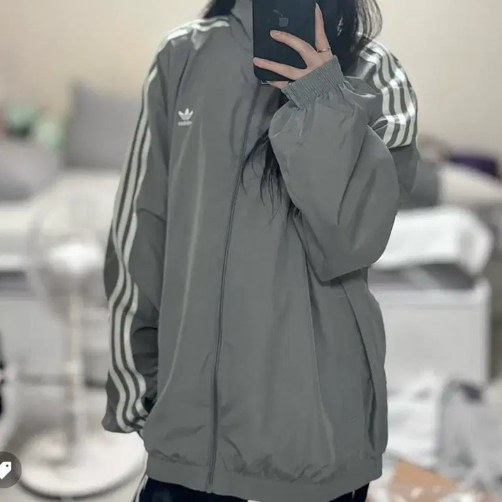 [SOLD OUT] (M 사이즈) 아딜레늄3 오버사이즈 트랙탑 그레이