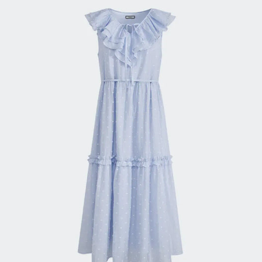 [BUNJANG] KUOSE Ruffle V-neck Dress S / 쿠오세 러플 브이넥 원피스 S KUOSE
