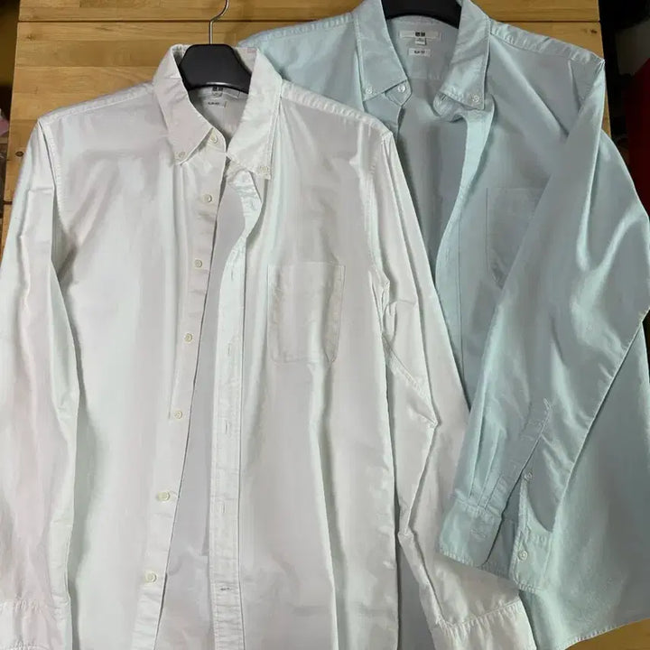 [BUNJANG] Uniqlo Oxford &amp; Flannel Button-Down Shirts Bundle Set / 유니클로 셔츠 3종 버튼다운 옥스포드 플란넬