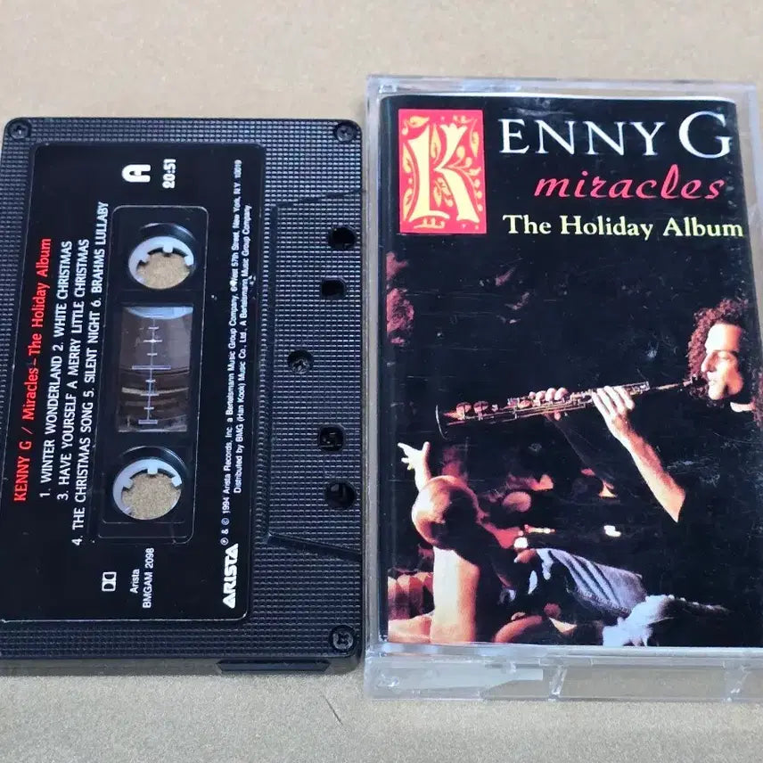 [BUNJANG] Kenny G Miracles: The Holiday Album Cassette Tape / 케니지 Miracles 카세트 테이프