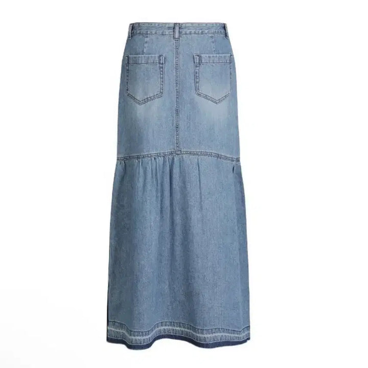 [SOLD OUT] 럭키슈에뜨 22 한소희 셔링 데님 스커트 36
