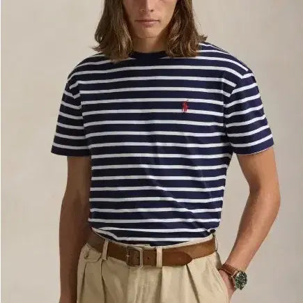 [BUNJANG] Polo Ralph Lauren Classic Fit Striped T-shirt / 폴로 랄프로렌 클래식핏 반팔티 네이비 스트라이프