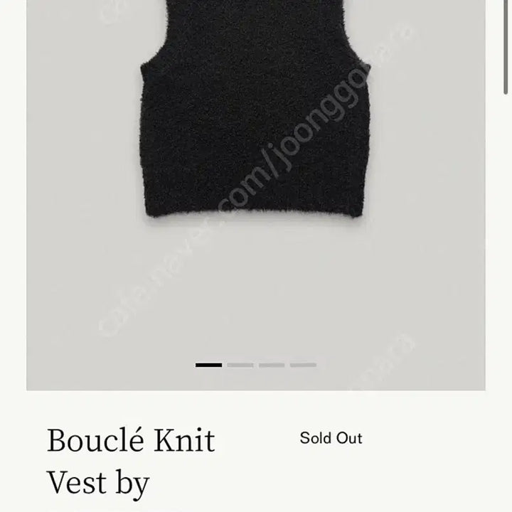 [BUNJANG] The Barnet Boucle Knit Vest / 더바넷 부클 니트 베스트