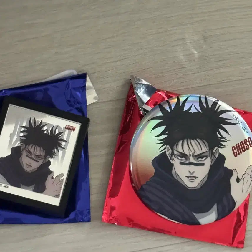 [BUNJANG] Jujutsu Kaisen Choso Badge and Acrylic Frame Set / 주술회전 쵸소우 뱃지+액자 아크릴 팔아요