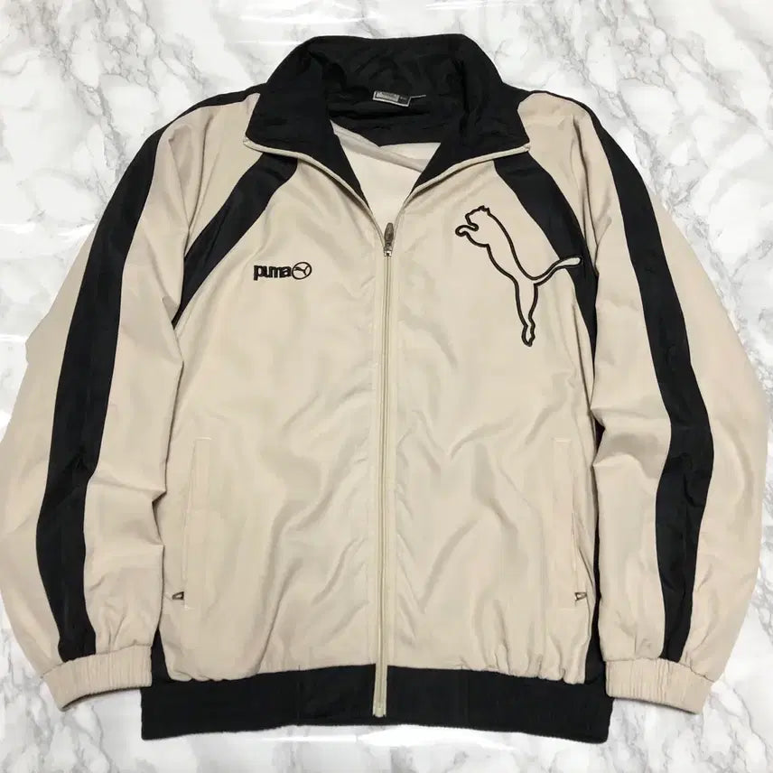 [BUNJANG] Puma 90s Old School Big Logo Windbreaker Jacket / 90s 푸마 올드스쿨 빅로고 바람막이 자켓