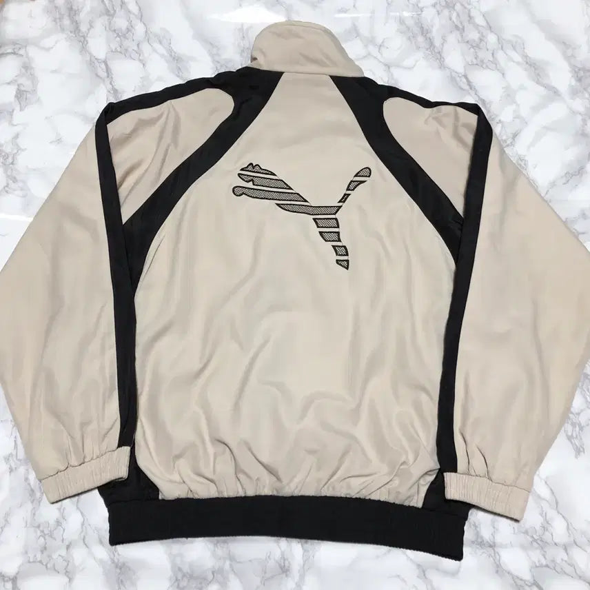 [BUNJANG] Puma 90s Old School Big Logo Windbreaker Jacket / 90s 푸마 올드스쿨 빅로고 바람막이 자켓