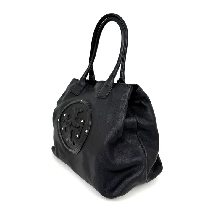 [BUNJANG] Tory Burch Black Leather Shopper Tote Bag / 토리버치 블랙 레더 쇼퍼백 토트백