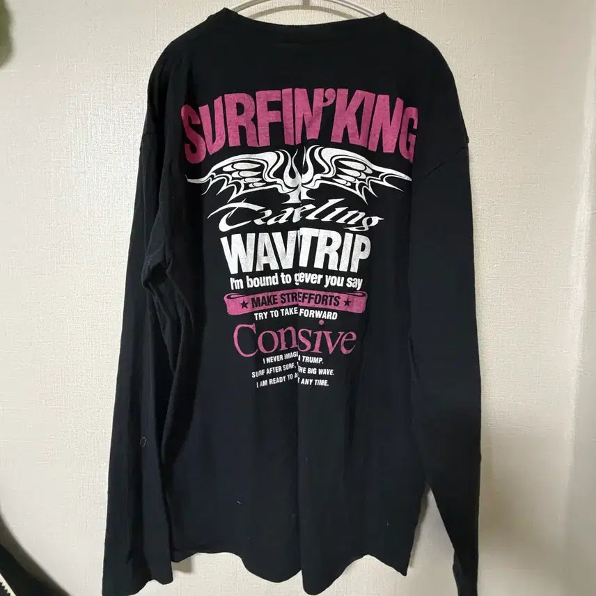 [SOLD OUT] 펑크 프린팅 롱슬리브 블랙 데스라이즈