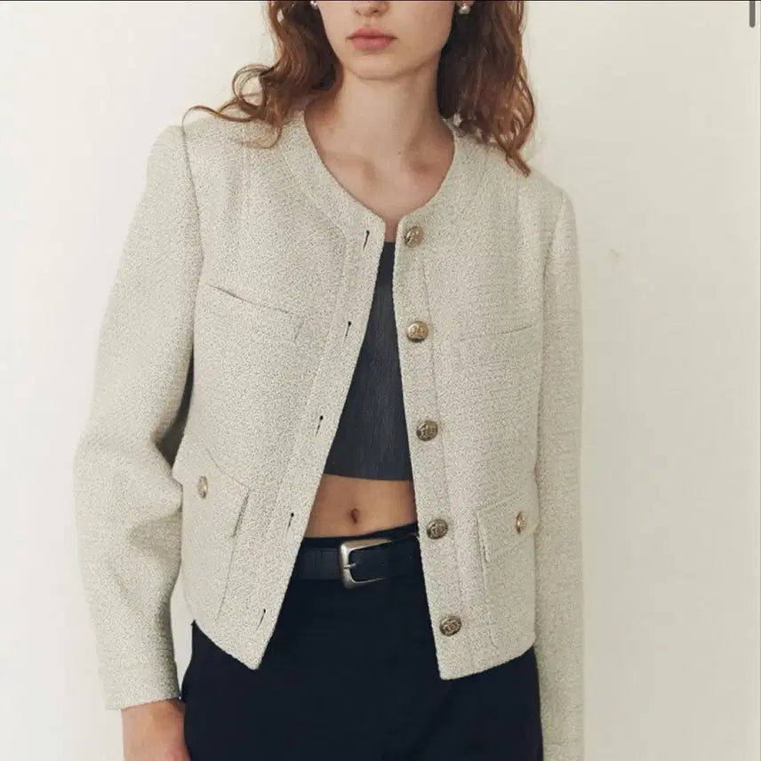 [BUNJANG] Ostkaka Tweed Jacket (M) / (미착용) 오스트카카 트위드 자켓