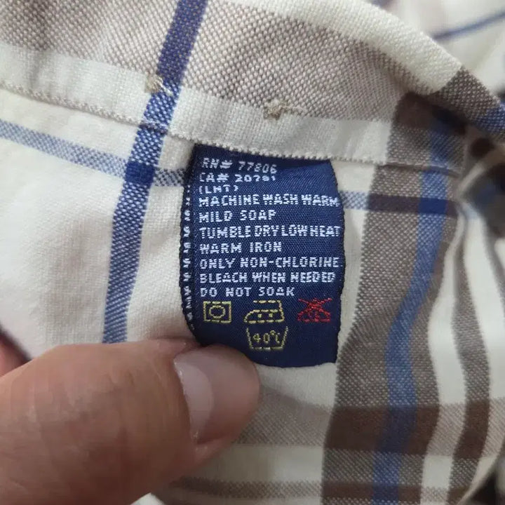[BUNJANG] Tommy Hilfiger Vintage Check Shirt / 타미힐피거 빈티지 월계수 체크셔츠