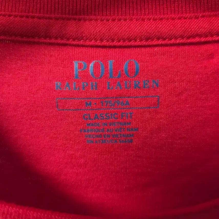 [SOLD OUT] 폴로 랄프로렌 포켓 반팔 티셔츠 레드