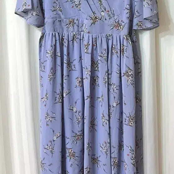 [BUNJANG] Lili &amp; Co Floral Chiffon Long Dress / 리리앤코 꽃무늬 쉬폰 롱 원피스 44-55 거의새것