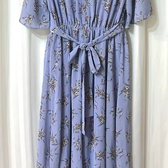 [BUNJANG] Lili &amp; Co Floral Chiffon Long Dress / 리리앤코 꽃무늬 쉬폰 롱 원피스 44-55 거의새것