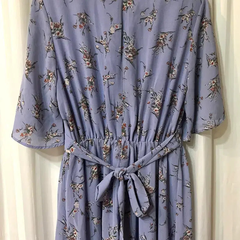 [BUNJANG] Lili &amp; Co Floral Chiffon Long Dress / 리리앤코 꽃무늬 쉬폰 롱 원피스 44-55 거의새것