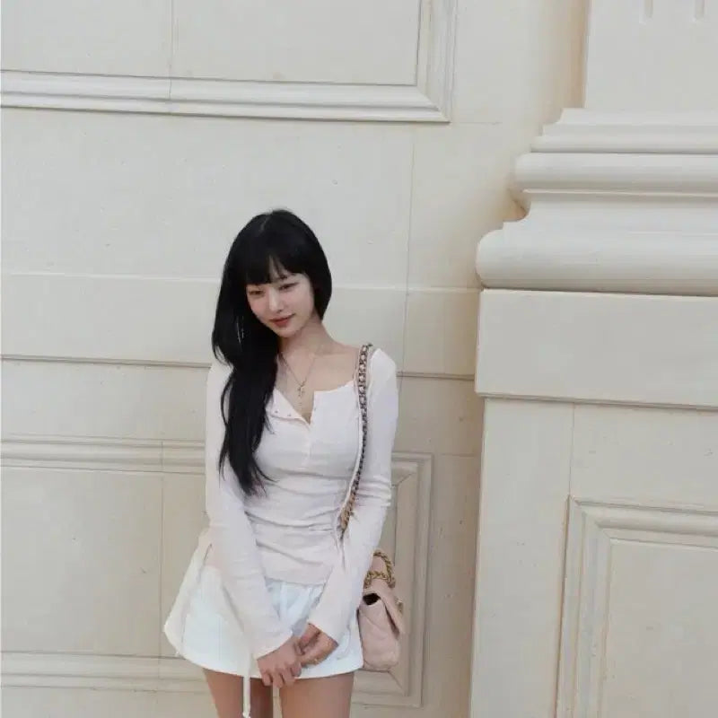 [BUNJANG] Clicheria Bella Pink T-Shirt / 클리시어 벨라 티셔츠 핑크 프리따 새상품