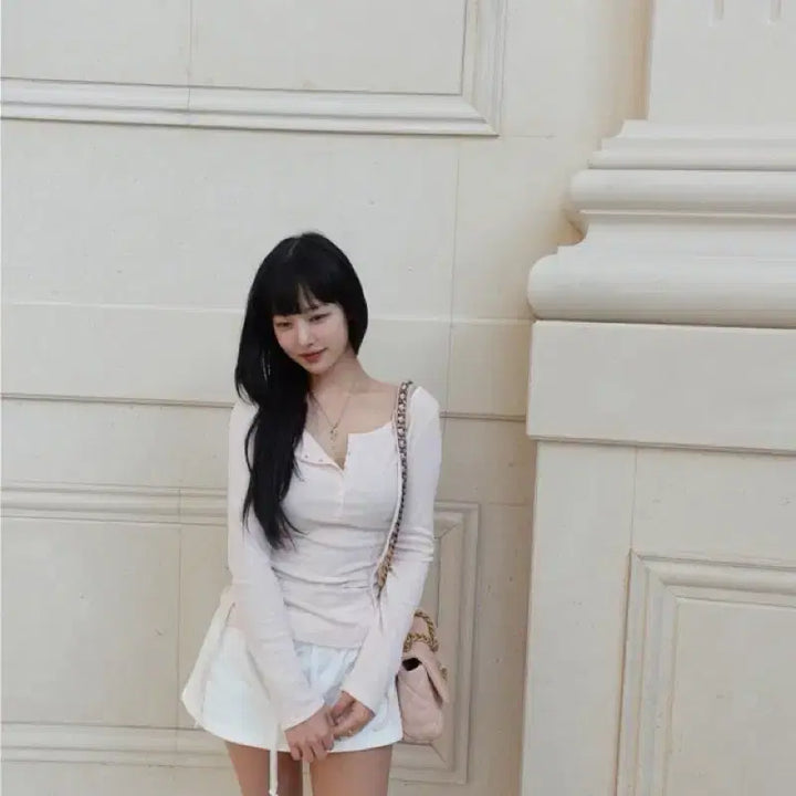 [BUNJANG] Clicheria Bella Pink T-Shirt / 클리시어 벨라 티셔츠 핑크 프리따 새상품