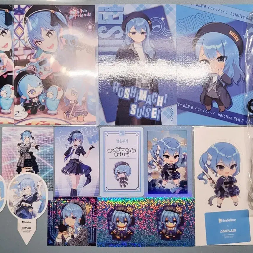 [BUNJANG] Hoshimachi Suisei Hololive Aniplus Collaboration Cafe V-Square Goods / 홀로라이브 호시마치스이세이 팝업 브이스퀘어 애니플러스 콜라보카페 굿즈