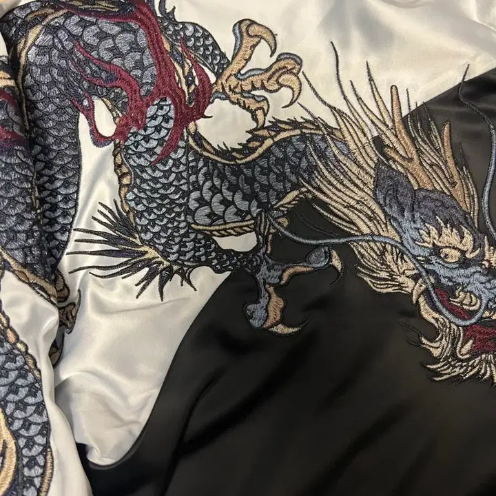 [BUNJANG] Tiger Dragon Suzaku Cherry Blossom Souvenir Jacket / 호랑이 용 현무 주작 벚꽃 스카잔