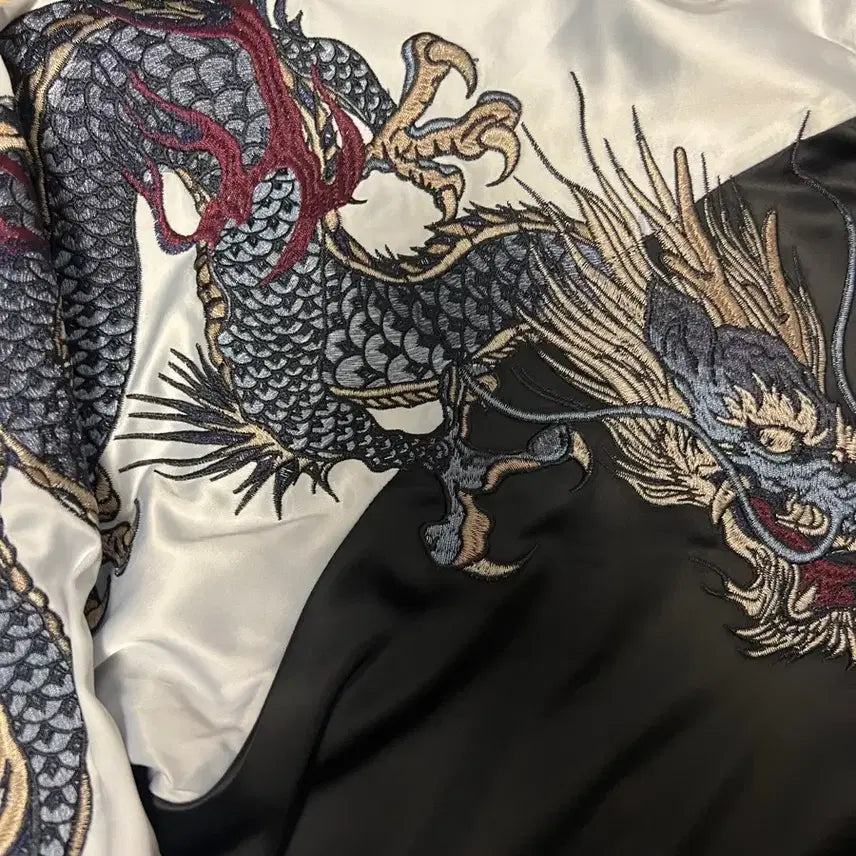 [BUNJANG] Tiger Dragon Suzaku Cherry Blossom Souvenir Jacket / 호랑이 용 현무 주작 벚꽃 스카잔