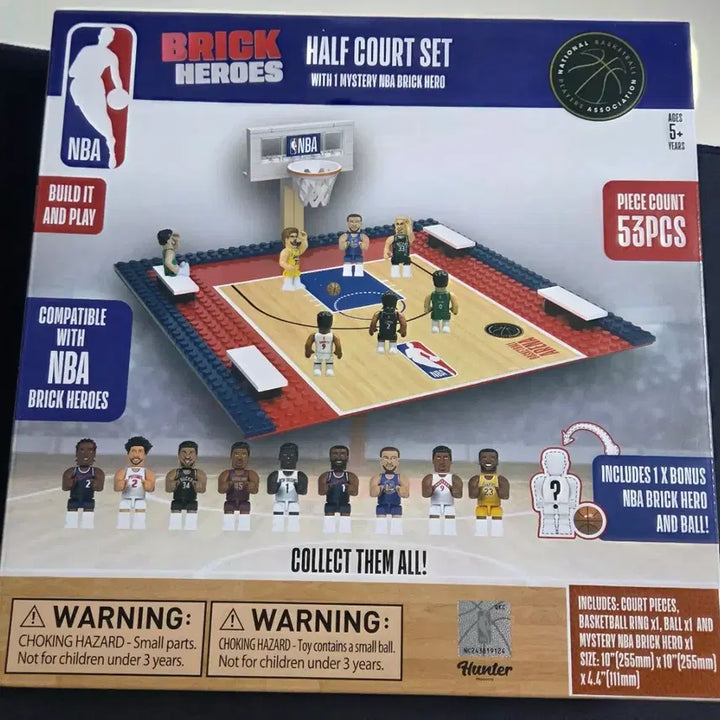 [BUNJANG] NBA Brick Heroes Half Court Set + Single Figure Bundle / NBA Brick Heroes 하프코트 세트 + 단일 피규어