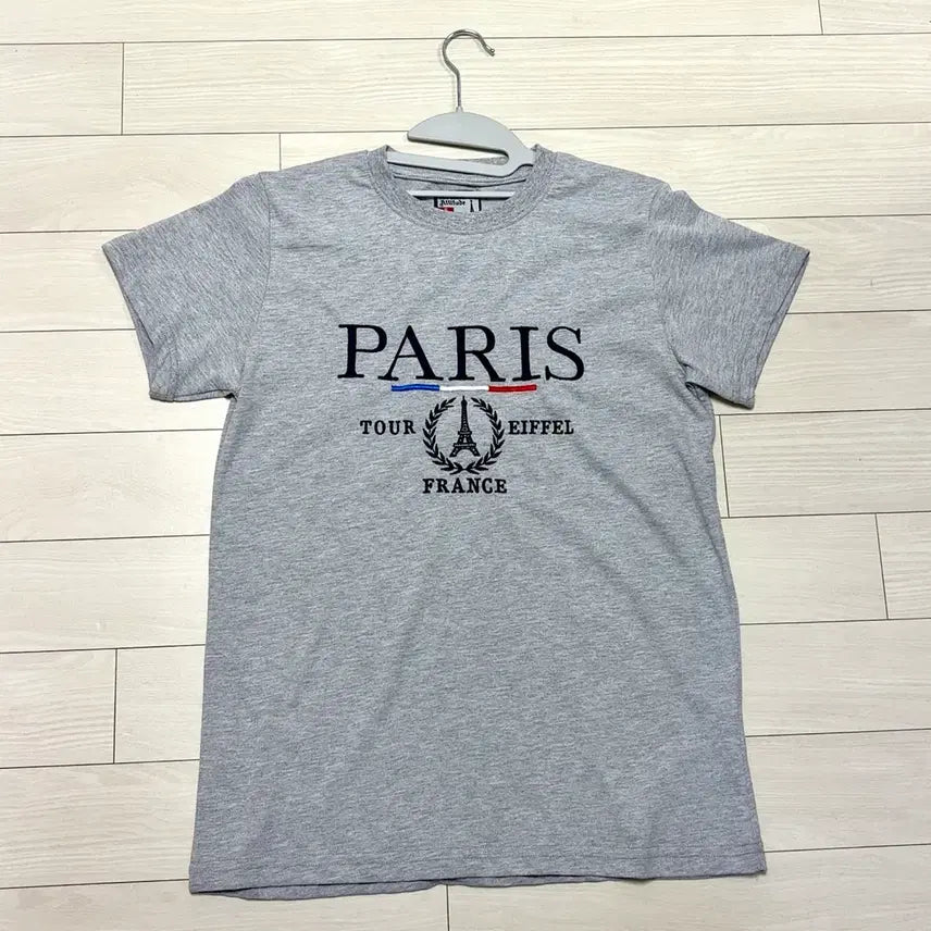 [BUNJANG] Paris Embroidered Short Sleeve T-shirt / 파리 반팔 티셔츠