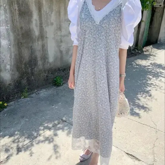 [SOLD OUT] (가격내림끝)바이씨니 꽃잎 뷔스티에 원피스