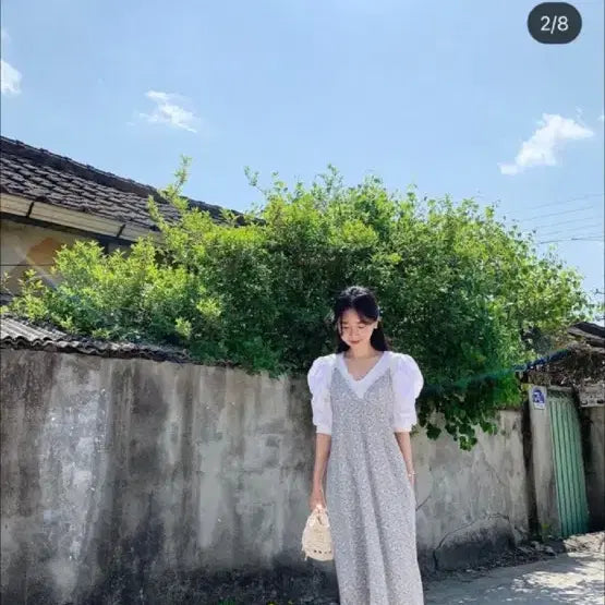 [SOLD OUT] (가격내림끝)바이씨니 꽃잎 뷔스티에 원피스