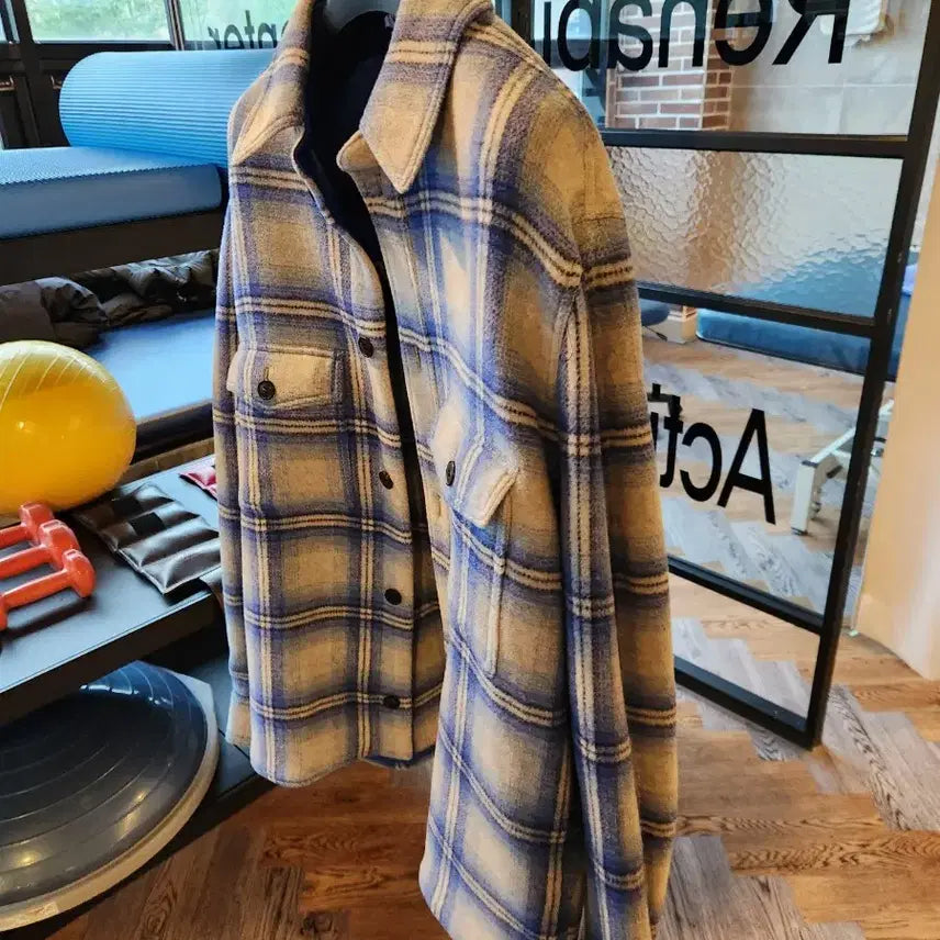 [SOLD OUT] 이자벨마랑 케르본 체크 셔츠 자켓 XL 블루 새상품 판매합니다~!!!
