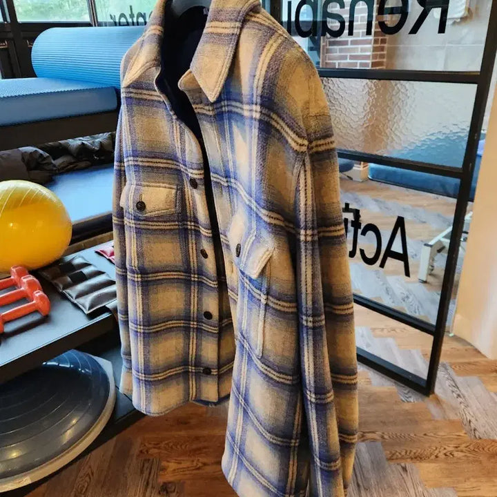 [SOLD OUT] 이자벨마랑 케르본 체크 셔츠 자켓 XL 블루 새상품 판매합니다~!!!