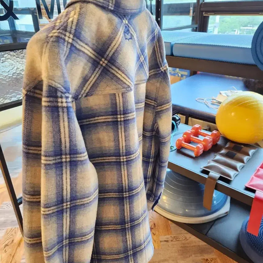 [SOLD OUT] 이자벨마랑 케르본 체크 셔츠 자켓 XL 블루 새상품 판매합니다~!!!