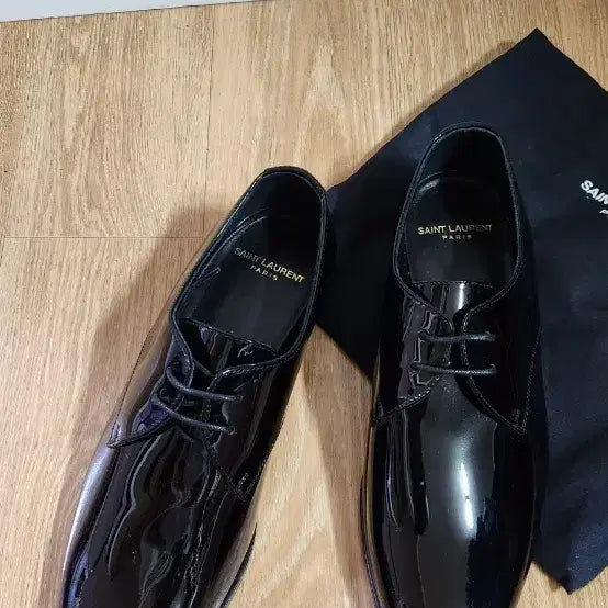 [BUNJANG] Saint Laurent Patent Leather Derby Shoes / (미사용/245)생로랑 페이던트 더비슈즈 숙녀화 정장구두 생로랑구두