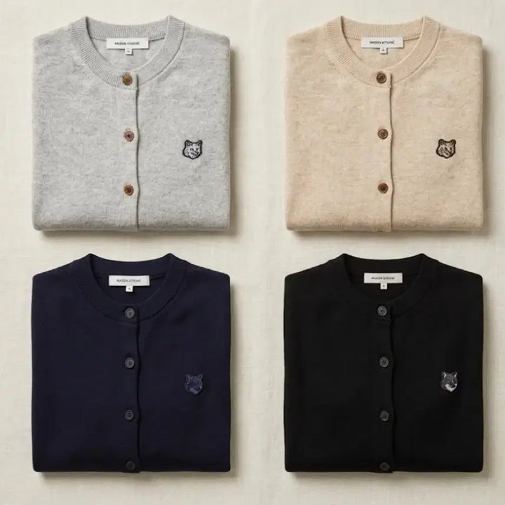 [SOLD OUT] 메종키츠네 여성 폭스패치 레귤러 가디건 4Color 정품 새상품 S~XL