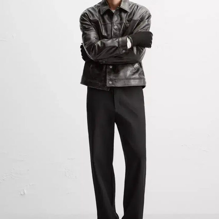 [BUNJANG] ZARA Black Comfort Banding Slacks / 자라 블랙 컴포트 밴딩 슬랙스