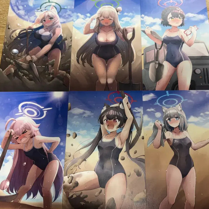 [BUNJANG] Blue Archive Abydos Poster Postcard Masking Tape Bundle Set / (일괄) 블루 아카이브 아비도스 포스터 엽서 마스킹테이프 세트