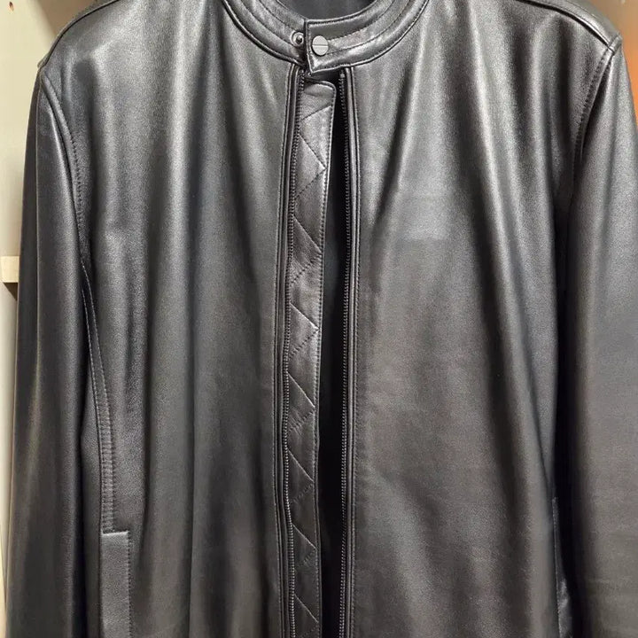 [BUNJANG] Comodo Black Lambskin Blouson Jacket / 코모도 블랙 양가죽 블루종 자켓 105