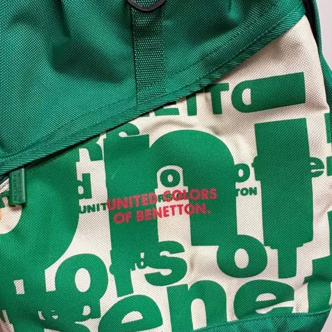 [BUNJANG] Benetton Vintage Green Backpack / 빈티지 베네통 그린 백팩 가방