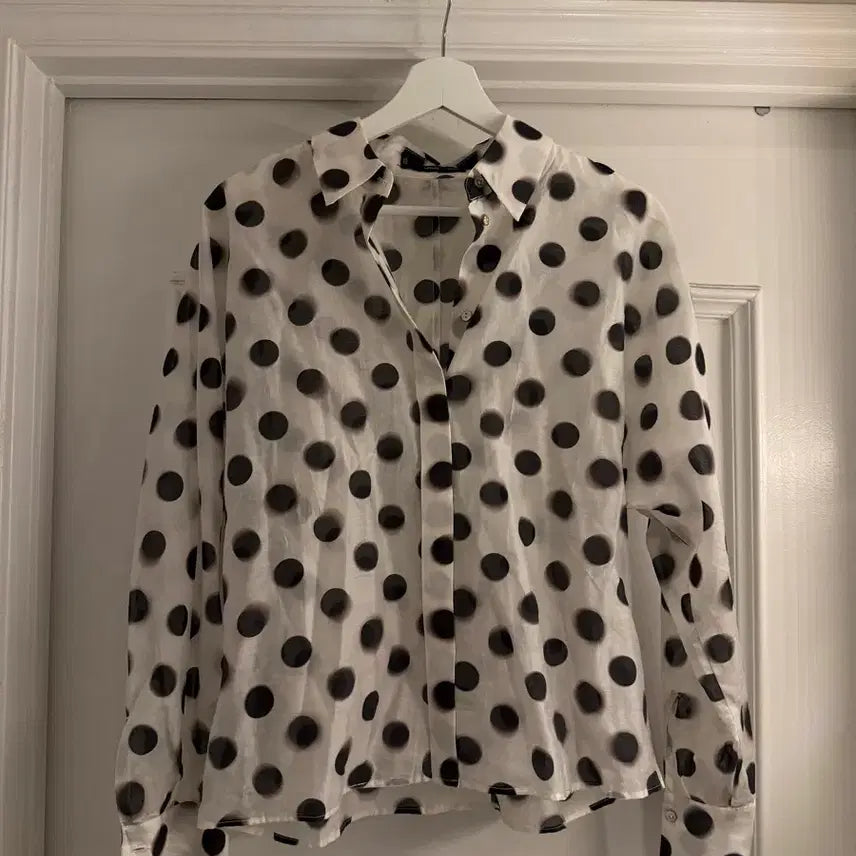 [BUNJANG] Mango Dot Blouse / 망고 도트 블라우스