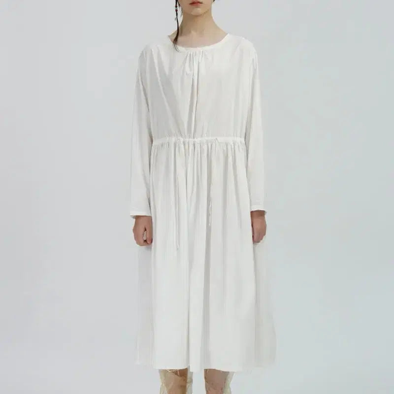 [BUNJANG] Via Mia Cotton Strap One-Piece Dress / 비아플레인 Via Mia cotton strap onepiece 새상품