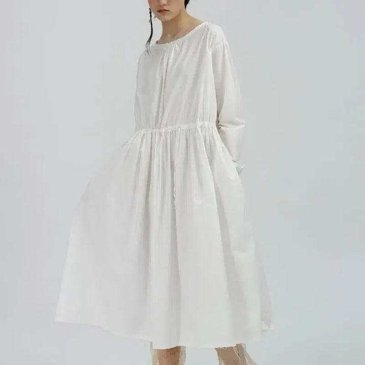 [BUNJANG] Via Mia Cotton Strap One-Piece Dress / 비아플레인 Via Mia cotton strap onepiece 새상품