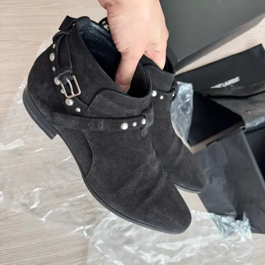 [BUNJANG] Saint Laurent Suede Jodhpur Boots / 생로랑 스웨이드 조드퍼 부츠 42
