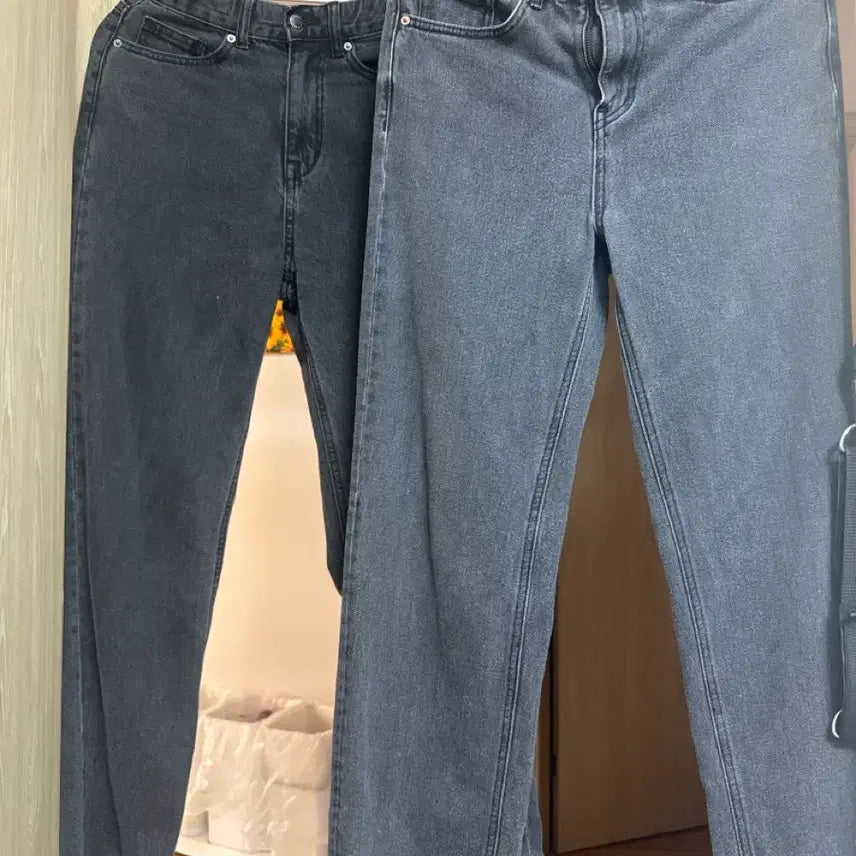 [BUNJANG] Black Denim Pants / 흑청 2벌