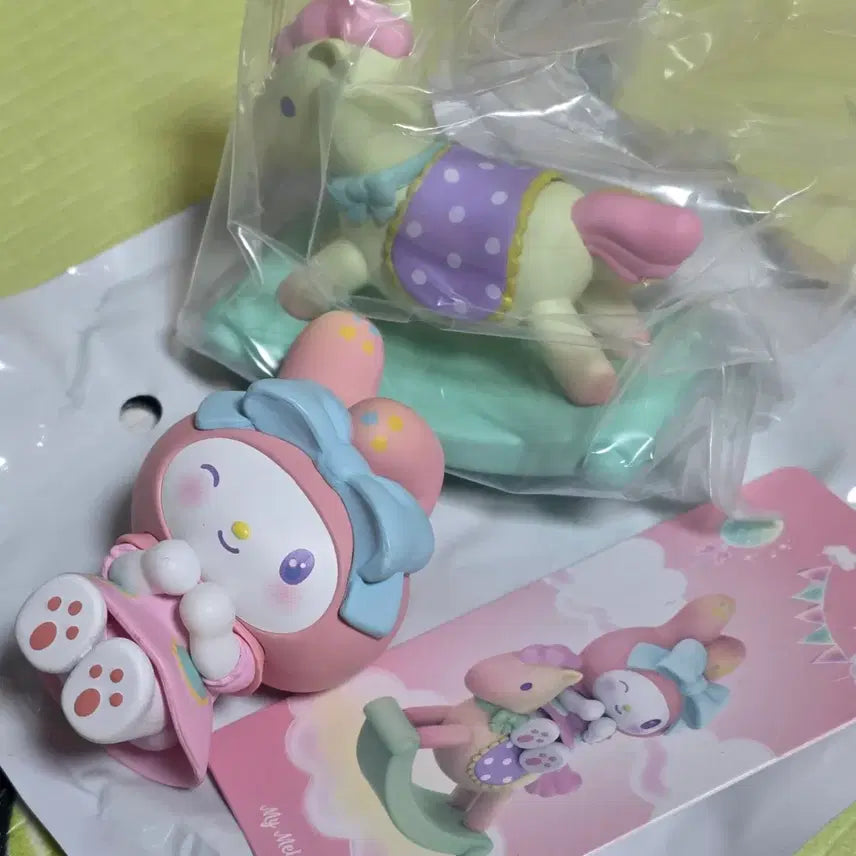 [BUNJANG] My Melody Wooden Horse Figure / 마이멜로디 목마 피규어