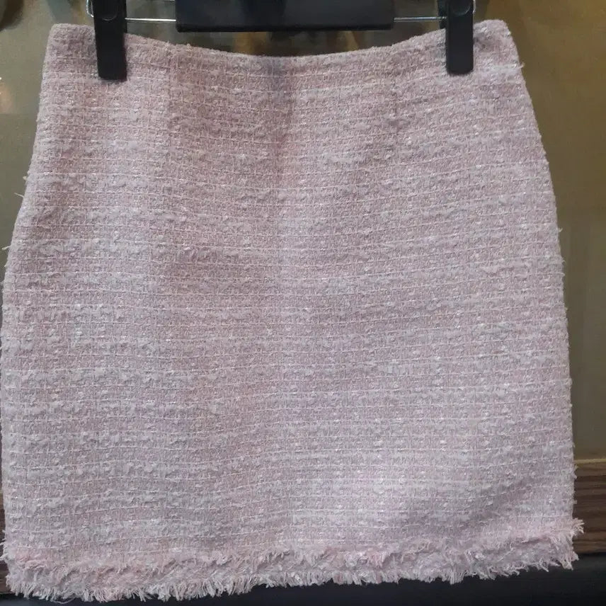 [BUNJANG] BLUETISS Pink Tweed Jacket and Skirt Set / BLUETISS 핑크 트위드 자켓스커트세트