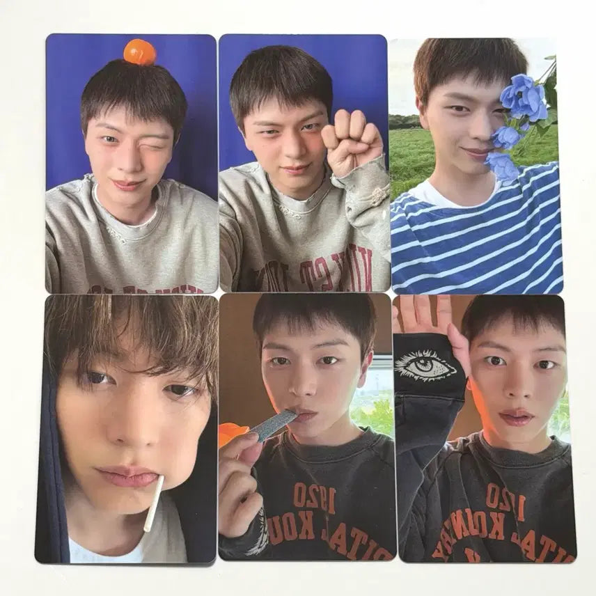 [BUNJANG] BTOB Yook Sungjae All About Blue Kiwi Version Photocard Bundle Set / 비투비 육성재 올어바웃블루 키위버전 포카 6장 일괄