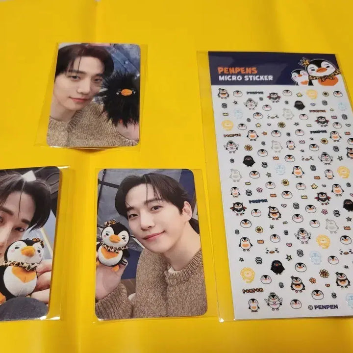 [BUNJANG] Lee Junho PengPeng Pop-up POB Photocard Bundle Set / 이준호 펭펭이 온라인 특전 포토카드 3장+스티커