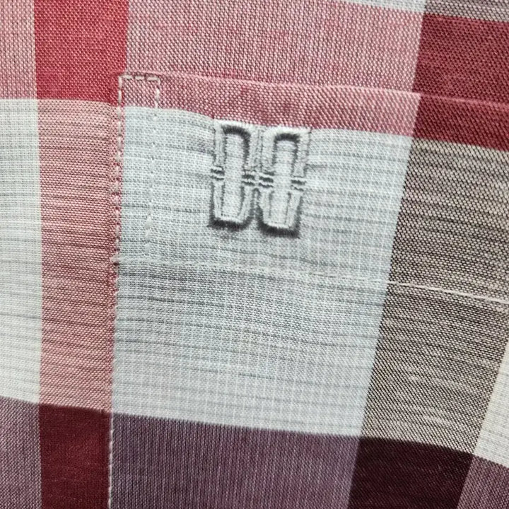 [BUNJANG] Daks Linen Blend Check Pattern Shirt / 닥스 마 혼방 카라셔츠 100사이즈 k644