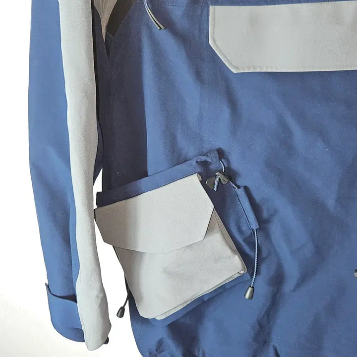 [BUNJANG] ZARA European Dual Way Pullover Shell Anorak Tech Jacket / 자라 ZARA 유럽판 듀얼웨이 고어텍스방수 쉘 아노락 테크 바람막이 자켓
