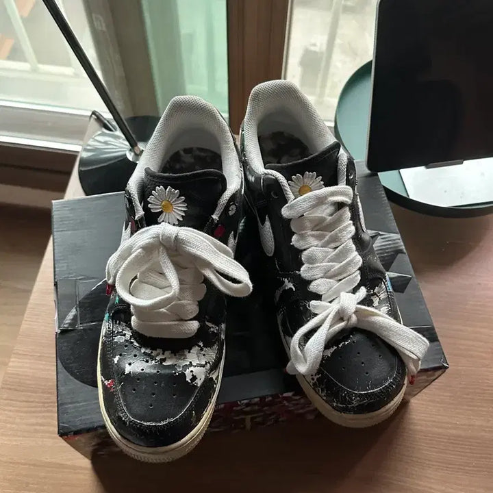 [BUNJANG] Nike Peaceminusone Air Force 1 Black Sneakers / 나이키 피스마이너스원 에어포스1 285