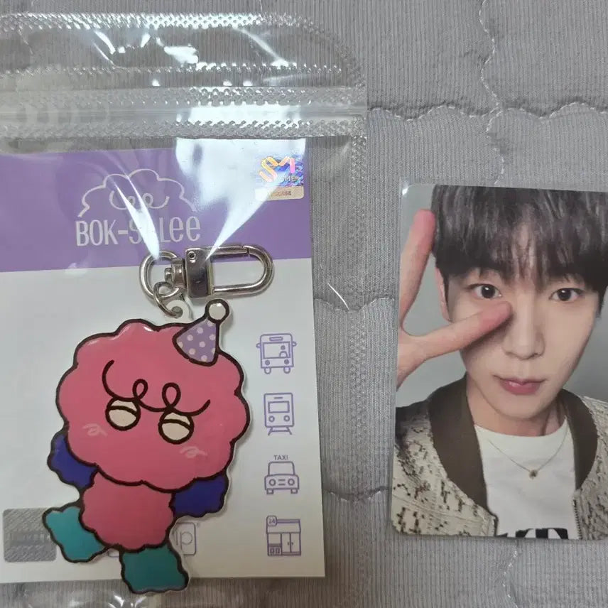 [BUNJANG] SHINee Boksil-i Tag Grip Keyring / 복실이 태그그립 키링(교통카드)